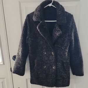 Elegant Black Teddy Jacket for Women
